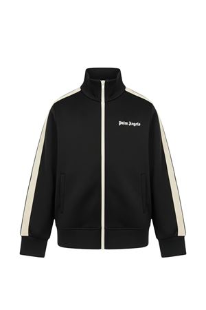 felpa con zip nera PALM ANGELS KIDS | PBBD002S26FAB001110